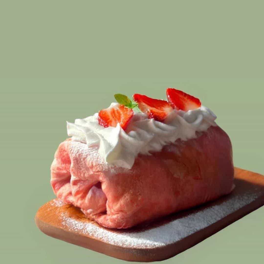 Strawberry Cream Roll - High Protein Dessert