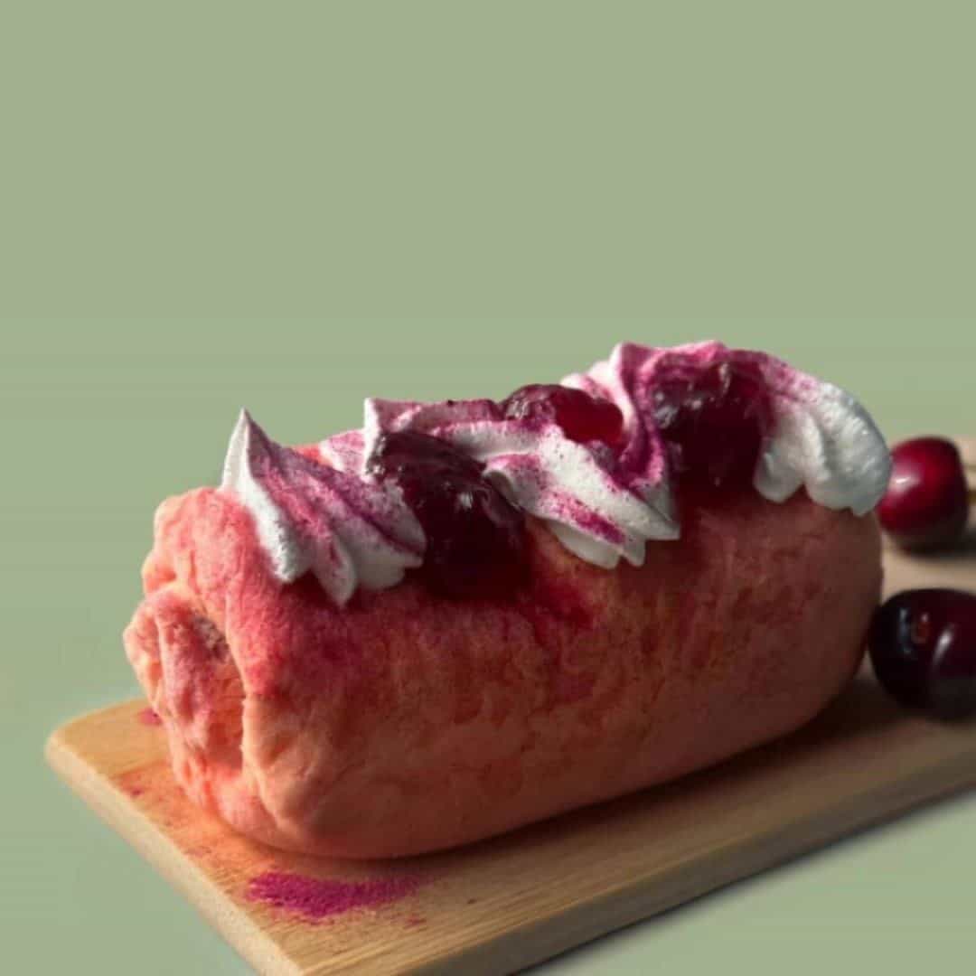 Cherry Tart Cream Roll - High Protein Dessert